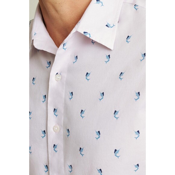 Bonobos Riviera Short Sleeve Men's Shirt Button-Up Print Standard Fit XXL 282862 - Picture 3 of 5